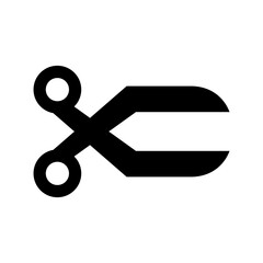 surgery scissors icon or logo isolated sign symbol vector illustration - high quality black style vector icons
