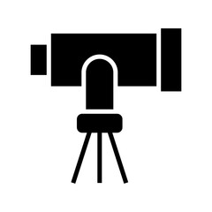 telescope icon or logo isolated sign symbol vector illustration - high quality black style vector icons
