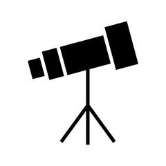 telescope icon or logo isolated sign symbol vector illustration - high quality black style vector icons
