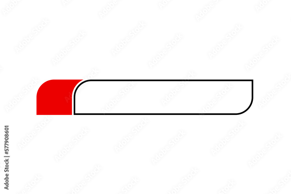 Poster youtube lower third red element design