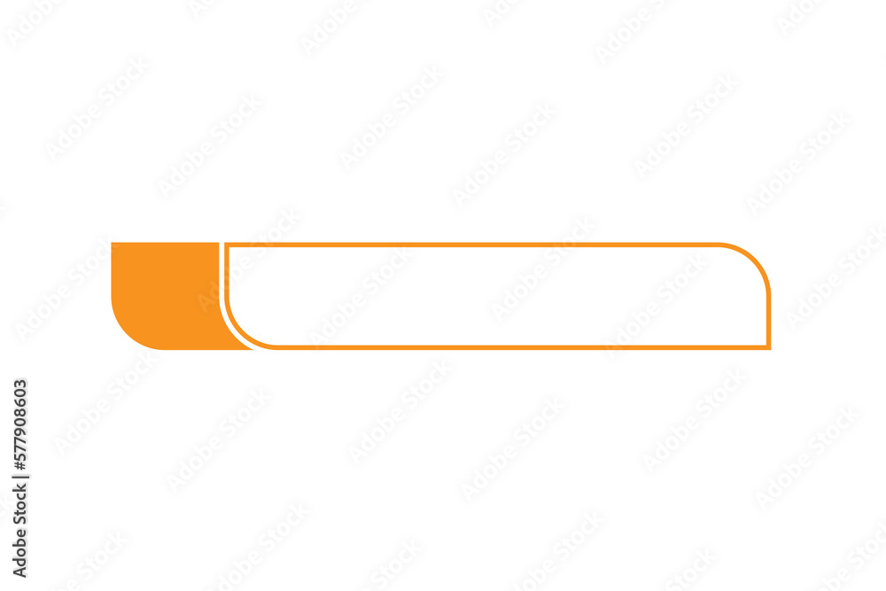 Fototapete modern lower third with line design element transparant background