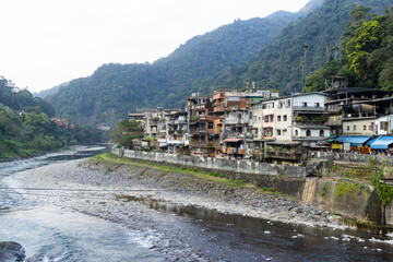 Fototapeta na wymiar Beautiful landscape in Wulai of Taiwan