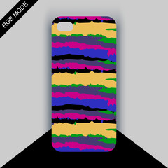 Mobile Phone Cover Design Mockup Vector Case Cover Design Mockup