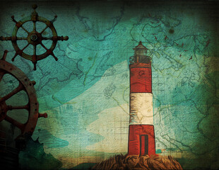 Lighthouse in the night