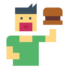 customer flat icon style