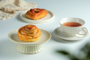 Pastry isolated on white