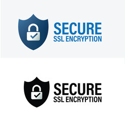 secure SSL encryption vector icon. secure transaction abstract