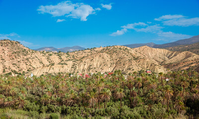 Fototapeta na wymiar Beautiful landscape in Morocco, Paradise valley