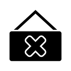 Fototapeta premium delete board icon or logo isolated sign symbol vector illustration - high quality black style vector icons 