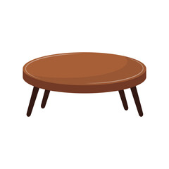 coffee table design over white.vector