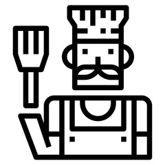 chef line icon style