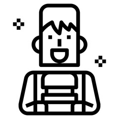 customer line icon style