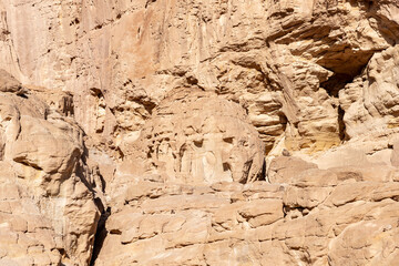 Fantastically  beautiful landscape in the national park Timna, near the city of Eilat, in southern Israel