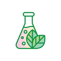 Non toxic symbol. Thin line icon for organic product. Modern vector illustration.