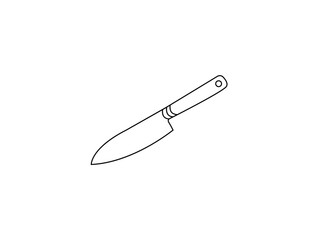 Knife vector image. Abstract knife vector image. Knife icon flat vector image.