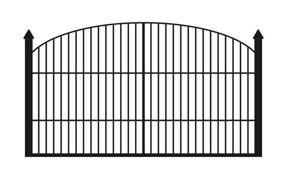 Flat style home fence vector icon for background needs. vector illustration	

