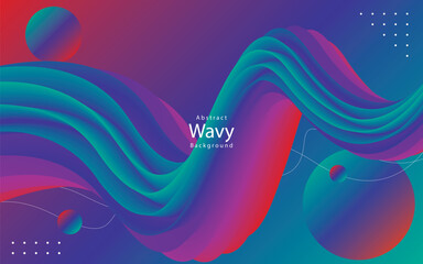 Abstract liquid banner collection colorful Modern banner.