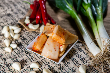 Korean traditional food Kkakdugi