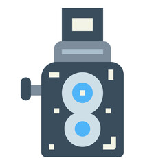 camera flat icon style