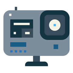 cation cam flat icon style