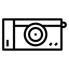 camera line icon style