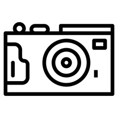 camera line icon style