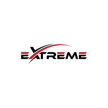 Extreme modern letter X sports logo
