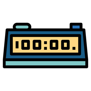 recommend clip art: alarm clock filled outline icon style