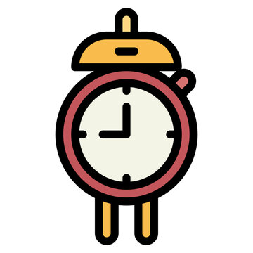 recommend clip art: alarm clock filled outline icon style