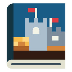 storybook flat icon style