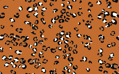Abstract modern leopard seamless pattern. Animals trendy background. Color decorative vector stock illustration for print, card, postcard, fabric, textile. Modern ornament of stylized skin