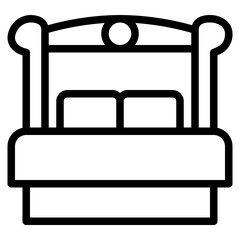 bed line icon style