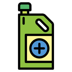 disinfectant filled outline icon style