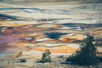 Geyser pool place  in Yellowstone