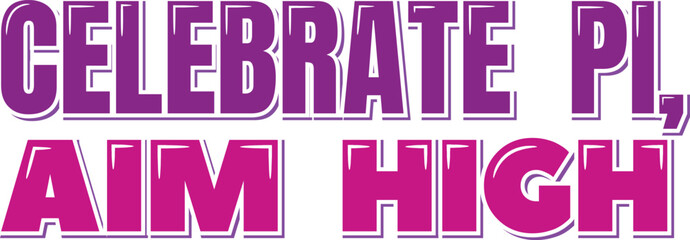 Modern Pi Day Lettering Design