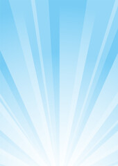 集中線　シンプル　使いやすい 　縦　青　水色