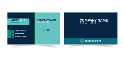 Modern and creative business card design.