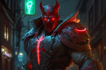 demon villain illustration