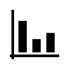 bar chart icon or logo isolated sign symbol vector illustration - high quality black style vector icons
