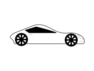 Obraz na płótnie Canvas Vector sports car isolated with background.