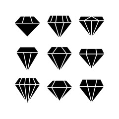 diamond icon or logo isolated sign symbol vector illustration - high quality black style vector icons
