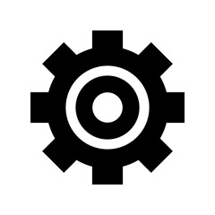 gear icon or logo isolated sign symbol vector illustration - high quality black style vector icons

