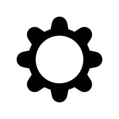 gear icon or logo isolated sign symbol vector illustration - high quality black style vector icons
