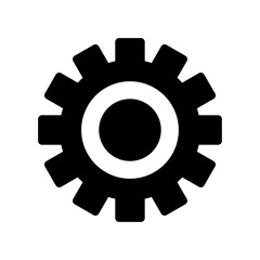gear icon or logo isolated sign symbol vector illustration - high quality black style vector icons
