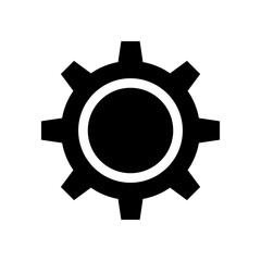 gear icon or logo isolated sign symbol vector illustration - high quality black style vector icons
