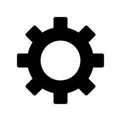 gear icon or logo isolated sign symbol vector illustration - high quality black style vector icons
