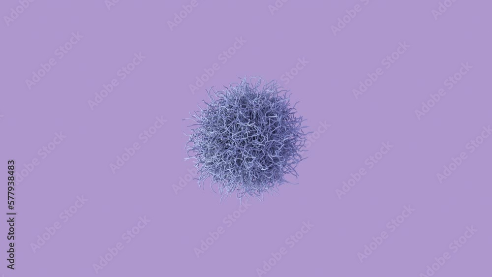 Poster abstract 3d render. growing wires. background animation. motion graphics. 4k geometric animation. sp