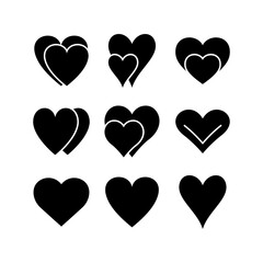 heart icon or logo isolated sign symbol vector illustration - high quality black style vector icons
