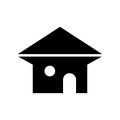 home icon or logo isolated sign symbol vector illustration - high quality black style vector icons
