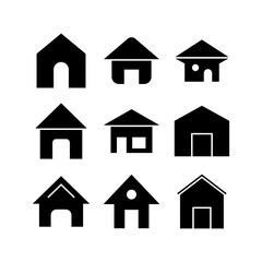 home icon or logo isolated sign symbol vector illustration - high quality black style vector icons
